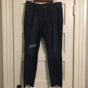 Lane Bryant midrise super stretch skinny jeans